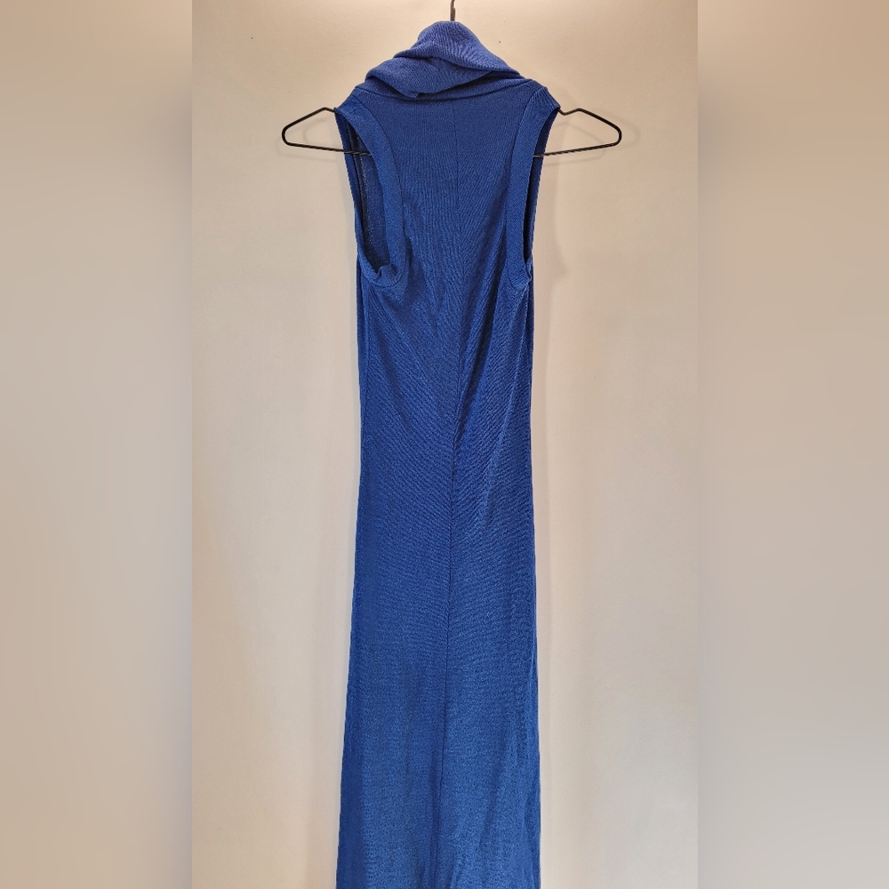 Vintage wendy original royal blue turtleneck maxi dress - S - Picture 7 of 7